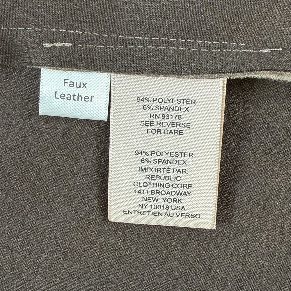 Philosophy Faux Suede Leather Taupe Jacket  Pre-Owned Small‎ - Picture 7 of 11